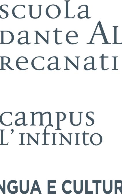 Italian language study stay in Recanati Dante Alighieri School Campus L'Infinito