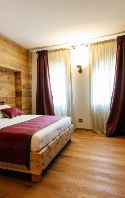 Le camere del Relais Althea sono tutte diverse, curate nei minimi dettagli. 