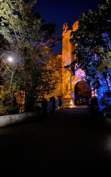 illuminazione notturna del Castello di Gropparello