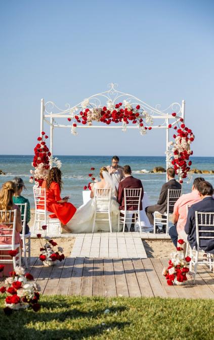 Matrimonio bilingue sulla spiaggia