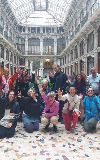 Students during an afternoon activitiy - Galleria San Federico