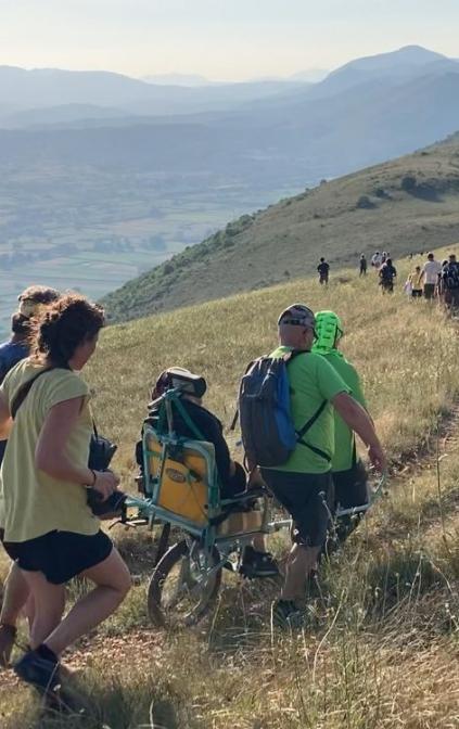 escursioni in montagna con la joelette