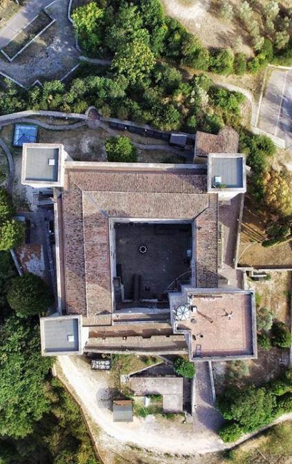 Vista aerea Rocca di Narni