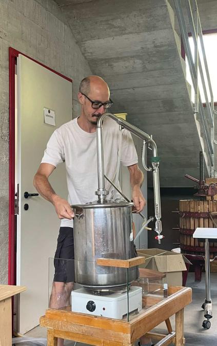 Preparazione distillatore