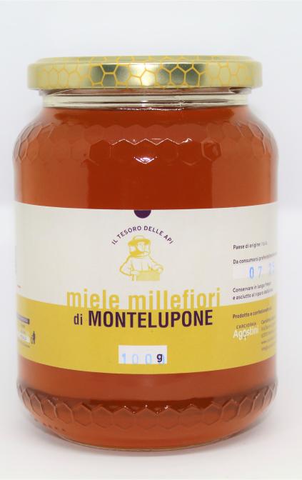 Miele millefiori di Montelupone in vaso da 1000 gr.