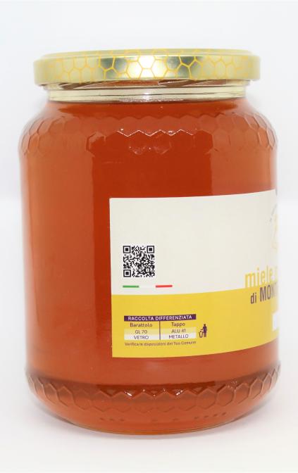 Miele millefiori di Montelupone in vaso da 1000 gr.